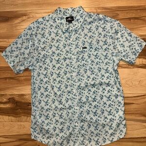 O'Neill Light Blue Floral Button Down Shirt